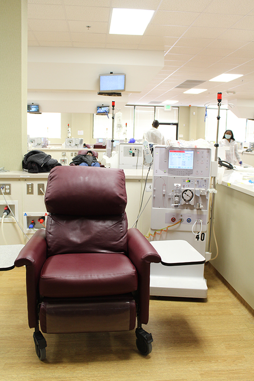 Dialysis equipment in a dialysis facility