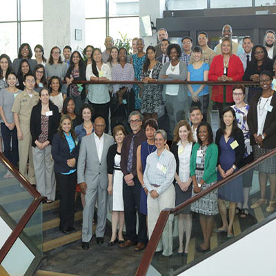 The 2016 Health Disparities Research Institute scholars pictured alongside NIMHD leadership, committee members and HDRI faculty on the campus of NIH on August 15, 2016.