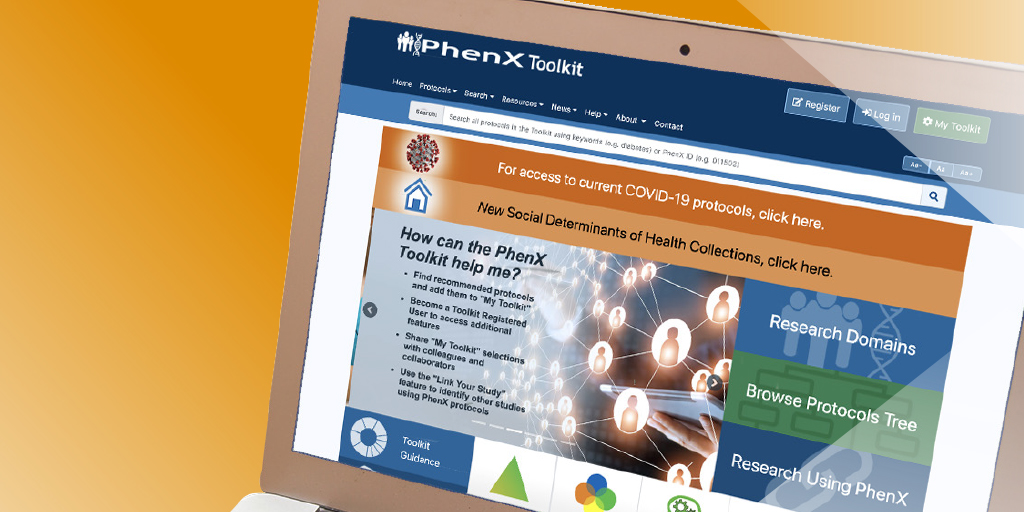 Screenshot of phenx toolkit